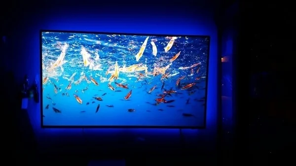 LED Strip Light TV Backlighting USB Powered Home Theater Lighting for TV Computer Screen Television with Remote Control 1m
