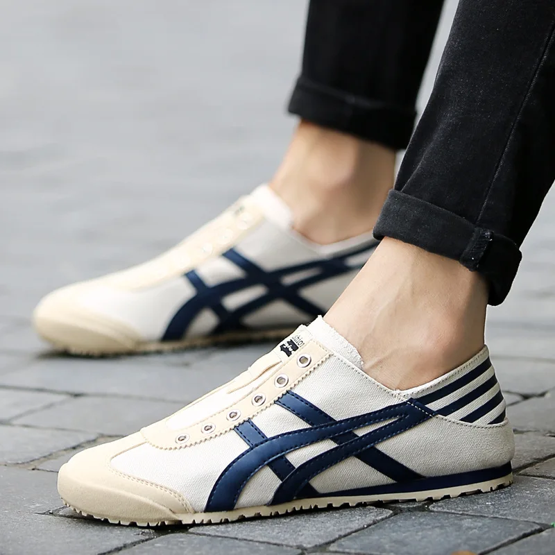 

Spring And Summer Couples Breathable Canvas Shoes Korean-style Stylish One-on Casual Board Shoes Breathable Men's Running Shoes