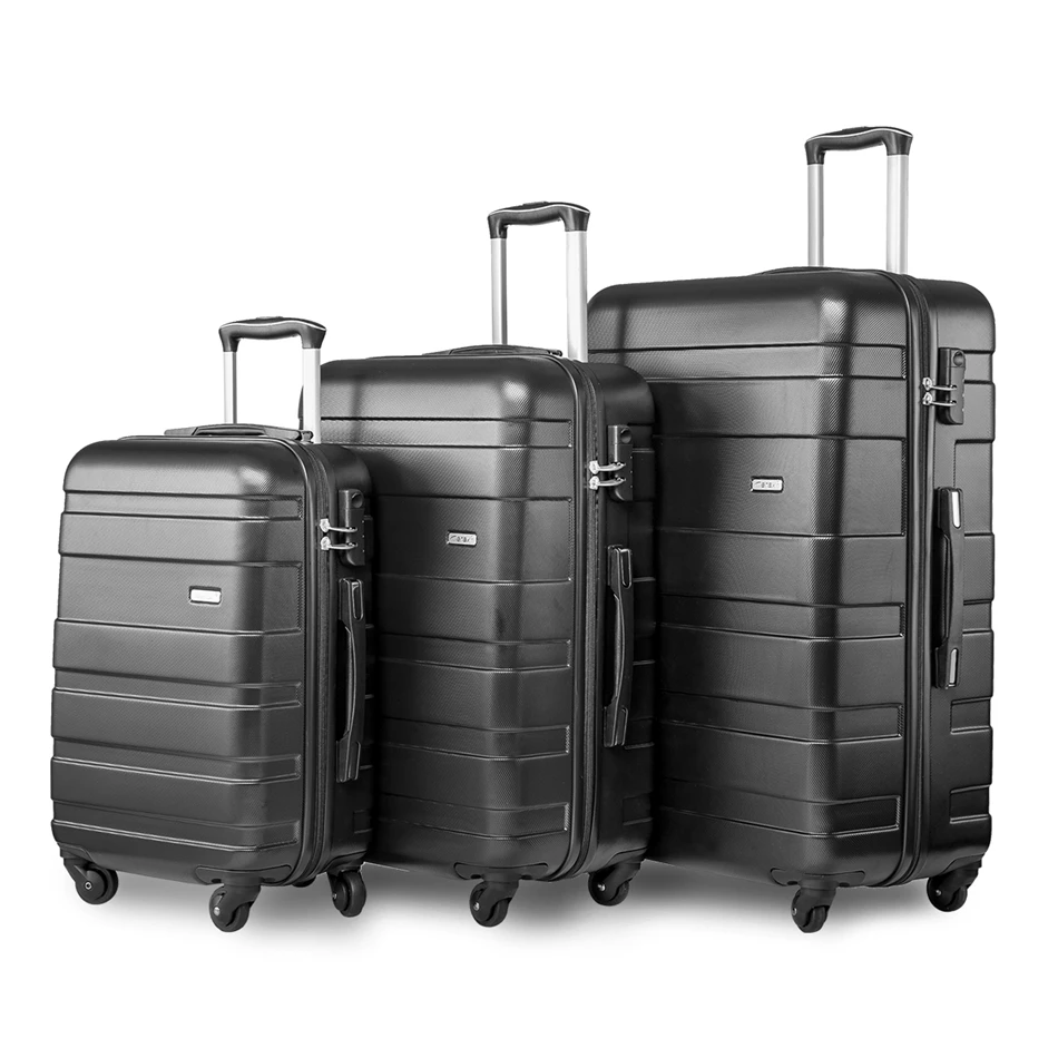 

VOGVIGO 3PCS/Set Luggage Bags Expandable Lightweight 4 Wheel Fine-tuning Travel Trolley Suitcases Office Lock Rolling Luggage