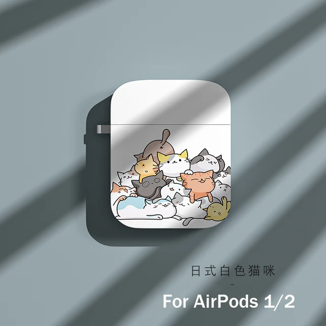 Earphone Case For AirPods 1 2 Silicone Wireless Bluetooth Earphone Cartoon Pictures Case For AirPods Pro Protective Cover For AirPods 1 2