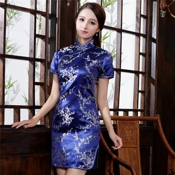 

OVERSIZE 5XL 6XL Casual Dress Qipao Sexy Women Mini Cheongsam Short Sleeve Party Wedding Party Oriental Vestidos Summer New