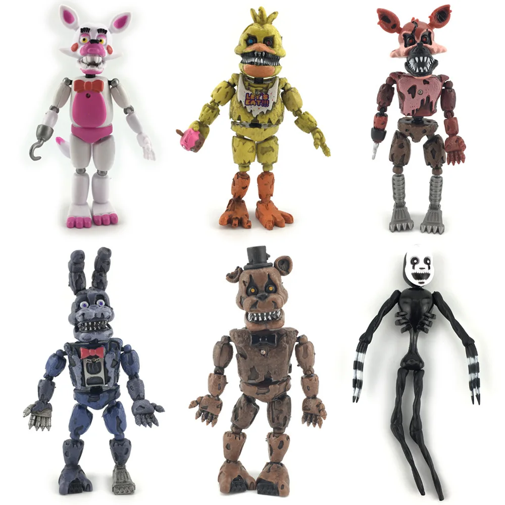 Набор Five Nights At Freddy ПВХ фигурка FNAF Бонни Фокси Фредди игрушки 5 Fazbear Bear кукла