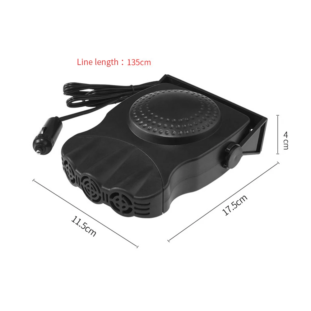 Портативный 12V 150W фары для автомобиля Миниатюрный вентиляторный отопитель с 2 в 1 охлаждаемый автомобильный пространство и быстрый нагрев обогрев лобовое стекло автомобиля 3-сетевую розетку регулируемый