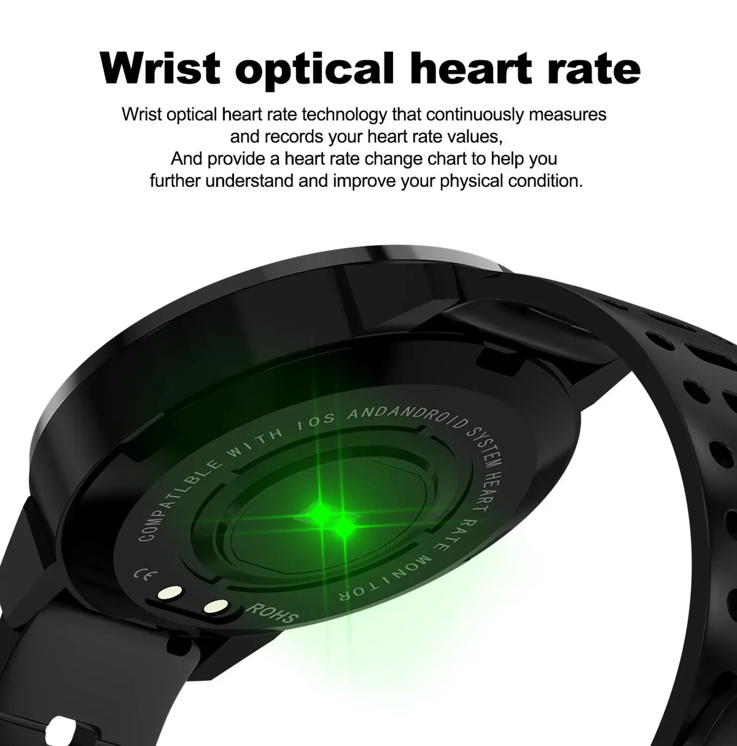CF58 Смарт часы большой круглый цветной экран Водонепроницаемый умный здоровье кровяное давление сердечного ритма Bluetooth спортивный браслет