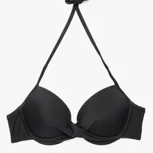 Koton женский черный Холтер-шеи Бикини Топ 9YAK89557OM