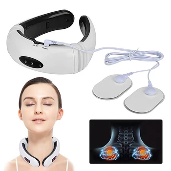 

Electric Pulse Back and Neck Massager Far Infrared Heating Pain Relief Tool Health Care Relaxation Machine