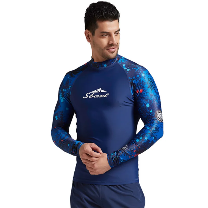 Раздельный тонкий гидрокостюм мужской с длинным рукавом Солнцезащитный купальник мужской топ Медузы костюм сёрфинга подводное плавание