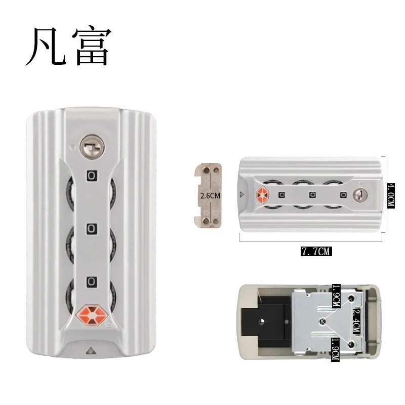 

Suitcase replacement parts customs lock Zinc Alloy accessories TAS Secure Lock luggage equipment Code Lock Anti-Theft Lock
