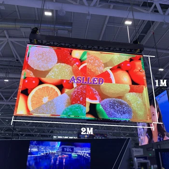 شراء2 متر X 1 متر شاشة Led صغيرة كامل اللون عرض الفيديو P3.91 داخلي Hd فيديو جدار العمل مع HDMI/واي فاي/USB/LAN RJ45