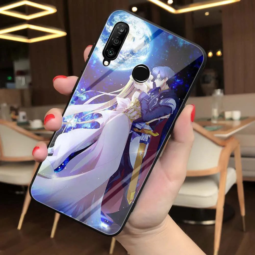 TG16 Lavaza Сейлор Мун Сейлор Меркурий закаленное Стекло мягкий чехол для Huawei Honor 8x9 P Smart Коврики 20 P10 P20 P30 Lite Pro крышка - Цвет: TG16