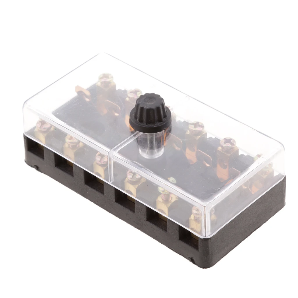 Universal 6 Way GBC Fuse Fuse Box Screw Down Fuse  For Car Truck