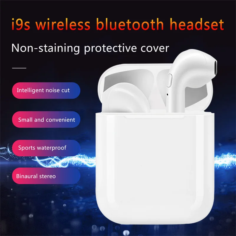 

ItiSams i9s TWS Wireless V5.0 Bluetooth Headset Mini Stereo Earbuds With Mic Charging Box Sports Headset For All Smart Phone