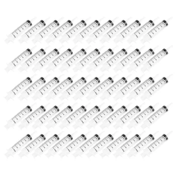 

50 Pcs Syringe Premium Durable Prime Plastic Syringe Scientific Supplies for Pet Ink