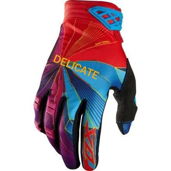 

Hot Selling Delicate FOX guantes Gloves Radeon Motorbike Street Moto Riding Blue Red Gloves Dirtpaw luvas
