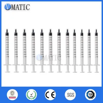 

High Quality 50Pcs 1ml/1cc Dispensing Plastic Liquid Dispenser Syringe Industrial Manual Syringe