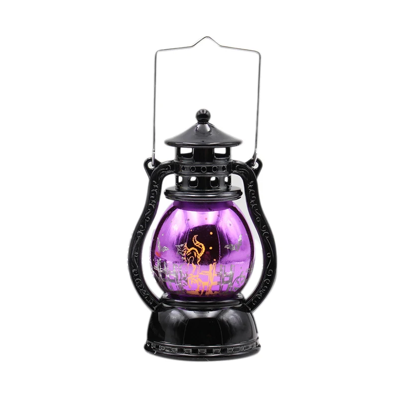 

Halloween Lamp Vintage Handheld Lantern Oil Lamp Hanging Decoration Light for Halloween Eve