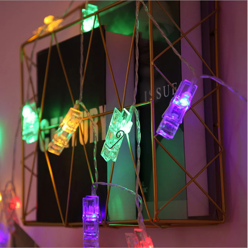 Bedroom A living room LED Photo Clip lamp Photo wall transparent String Lamp string light-emitting diode Decorative lamp Bedroom A living room LED Photo Clip lamp Photo wall transparent String Lamp string light-emitting diode Decorative lamp