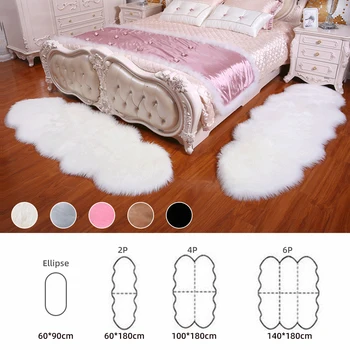 

Warm Carpets Floor Mat Pad Skin Fur Rugs Soft Faux Sheepskin Carpet Rugs For Home Living Room Bedroom Floor Mats Faux Fur Carpet