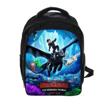 

13 Inch How to Train Your Dragon 3 Children School Bags For Boys Girls Bookbag Backpacks Printing Cartoon Mochila Infantil Gift