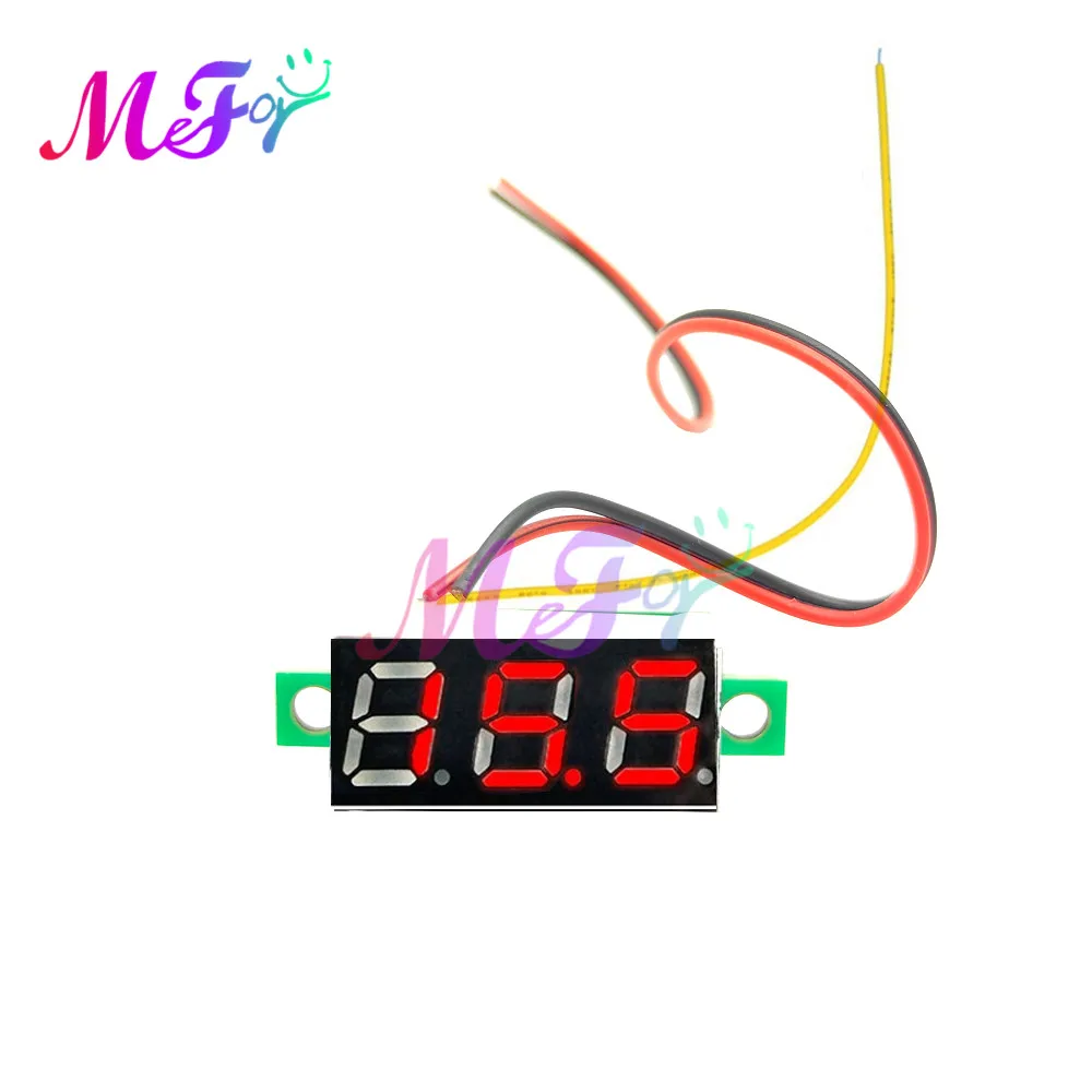 

DC 0V-100V 0.28 inch LED Digital Voltmeter Voltage Meter Volt Detector Monitor Tester Panel Car 12V 24V Red Green Blue Yellow