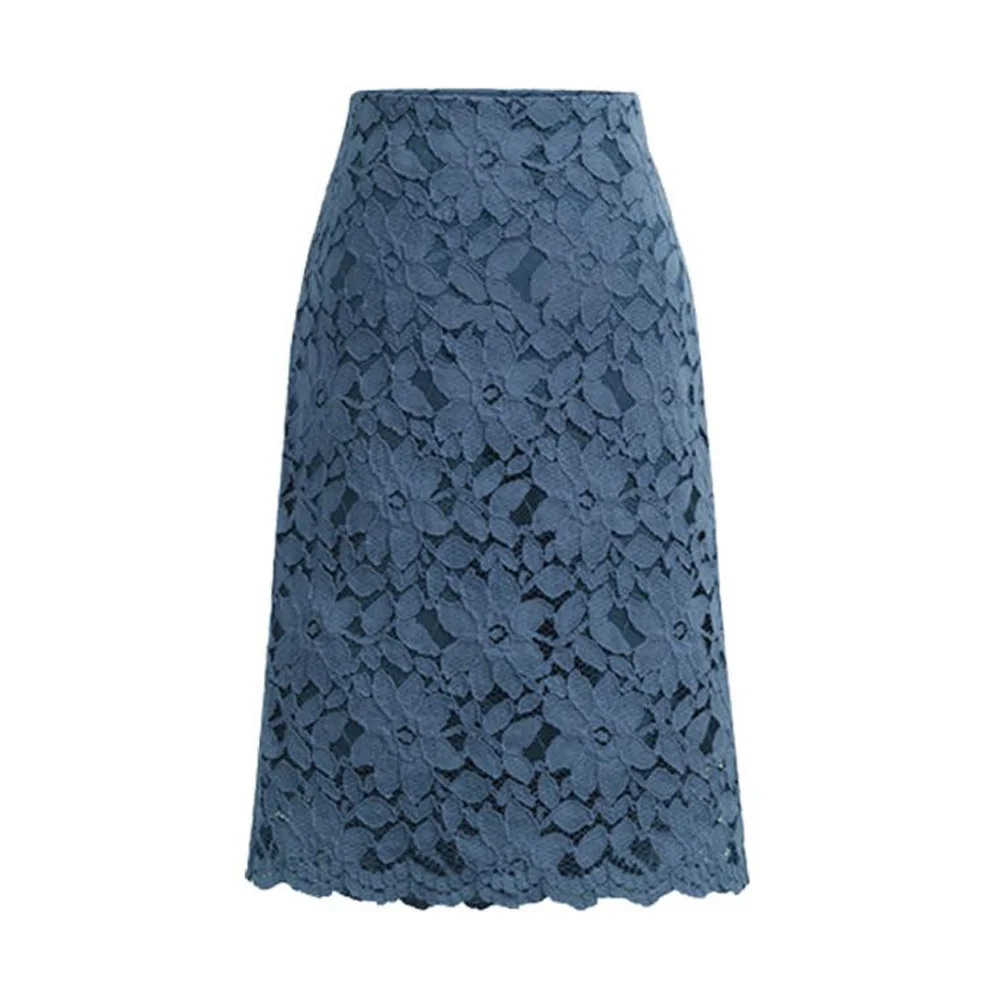 Women's Skirt Mesh Lace Skirt Midi Skirts Knee-Length Skirt Black Skirts Mujer Faldas Saias Social Women's Skirt Mesh Lace Skirt Midi Skirts Knee-Length Skirt Black Skirts Mujer Faldas Saias Social