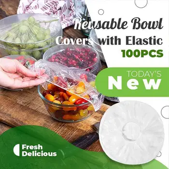 

Reusable Bowl Covers Food Grade Disposable Fresh-keeping Sleeve Dustproof Sealing Cover Is Clean, Hygienic And Environmentally