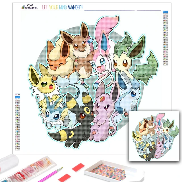 5D DIY diamond embroidery pokemon diamond painting Cross Stitch