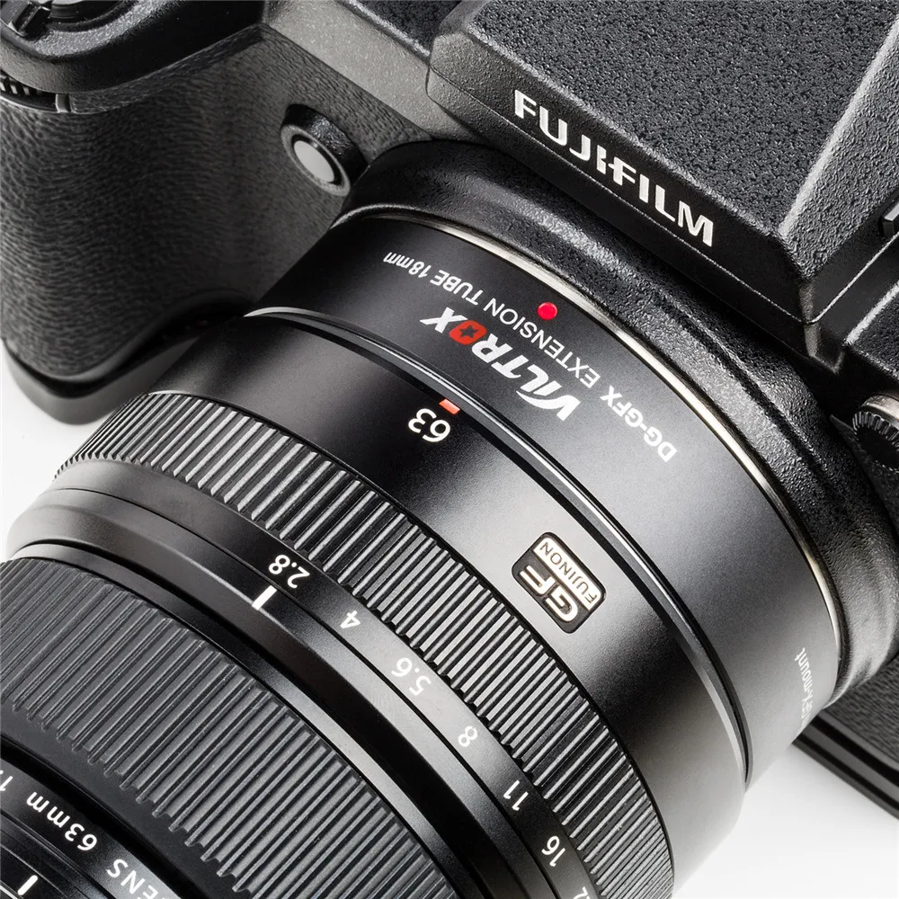 

Viltrox DG-GFX 18mm Metal Mount Auto Focus AF Macro Extension Tube Ring for Fuji GFX 50S 50R GFX Mount Medium Format Camera