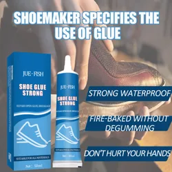 Colle à chaussures adhésive pour réparation de chaussures, résistant à l'eau, spécial cuir, outil d'entretien de la colle 