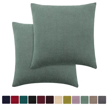 

2 pcs Jacquard Decorative Cushion Covers Pillow Cases Throw Pillow Covers for Sofa Living Room Bedroom Home Decor43x43cm