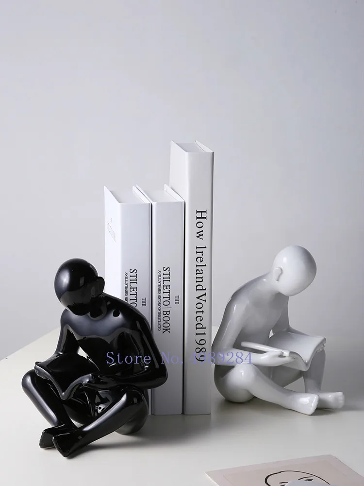 Креативная Керамика Скульптура современный Рабочий стол книжный шкаф Отделка Декоративные аксессуары украшения для дома