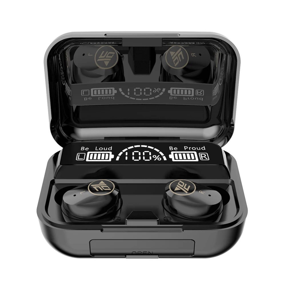Wireless Earphone Earbuds TWS M16 Bluetooth 5 1 Gaming Headphone Stereo LED Display WIth Power Bank Headset Fone De Ouvido