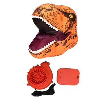 

Inflatable Tyrannosaurus Headgear Inflatable Dinosaur Costume Polyester Fabric Show Props Stage Costume