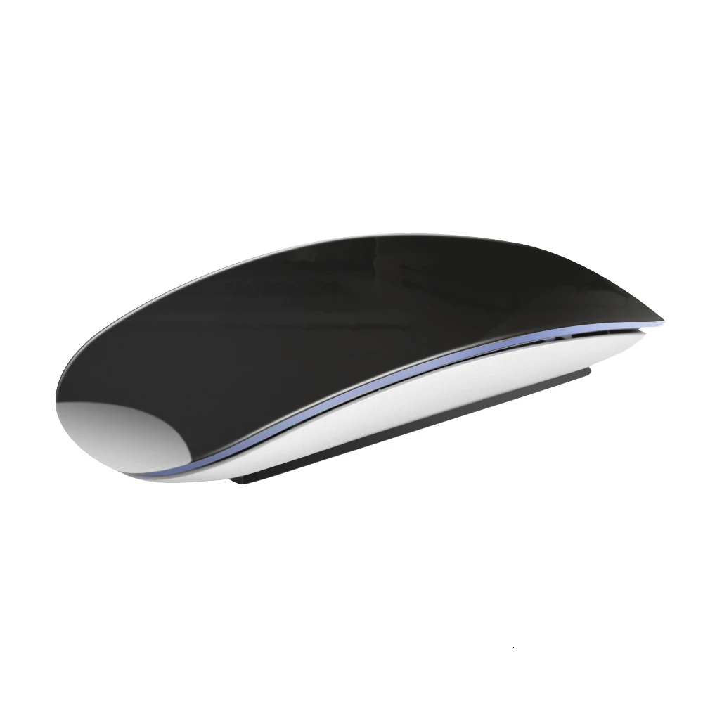 Беспроводная Мышь Arc Touch Magic mouse, портативная компьютерная мышь Mause, маленькие оптические мыши для Apple, ноутбука, ПК, ноутбука Macbook Air - Цвет: Черный