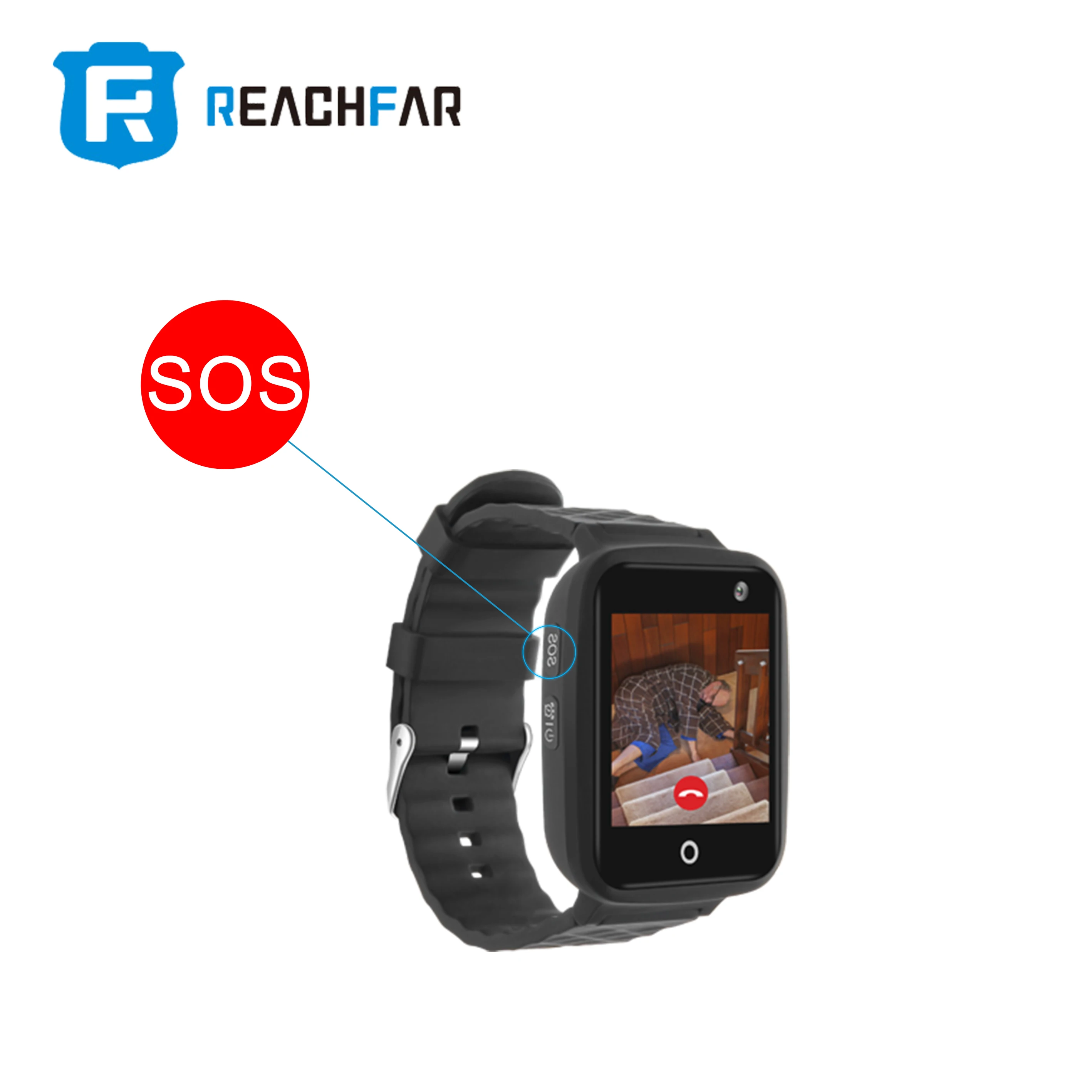 Водонепроницаемый RF-V46 4G Смарт gps часы для детей пожилых цифровые часы трекер с браслетом браслет SOS гео-забор Удалить будильник
