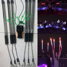 Светодиодный poi, 80 пикселей беспроводной контроль poi, полноцветный светодиодный джойстик, эффект трубопровода poi, POI многопользовательский контроллер производительности