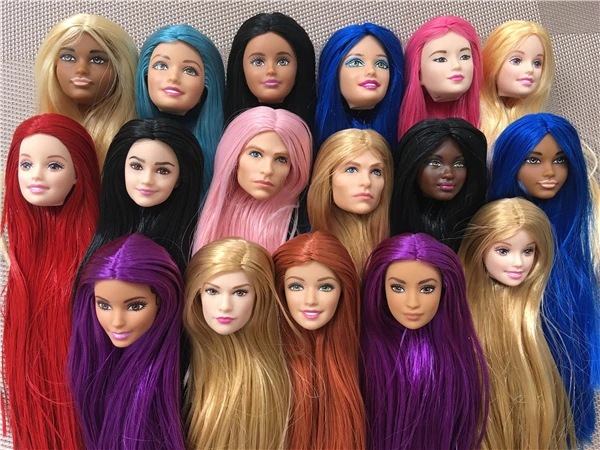 6 Doll Parts Colorful Hair Toy|Dolls 