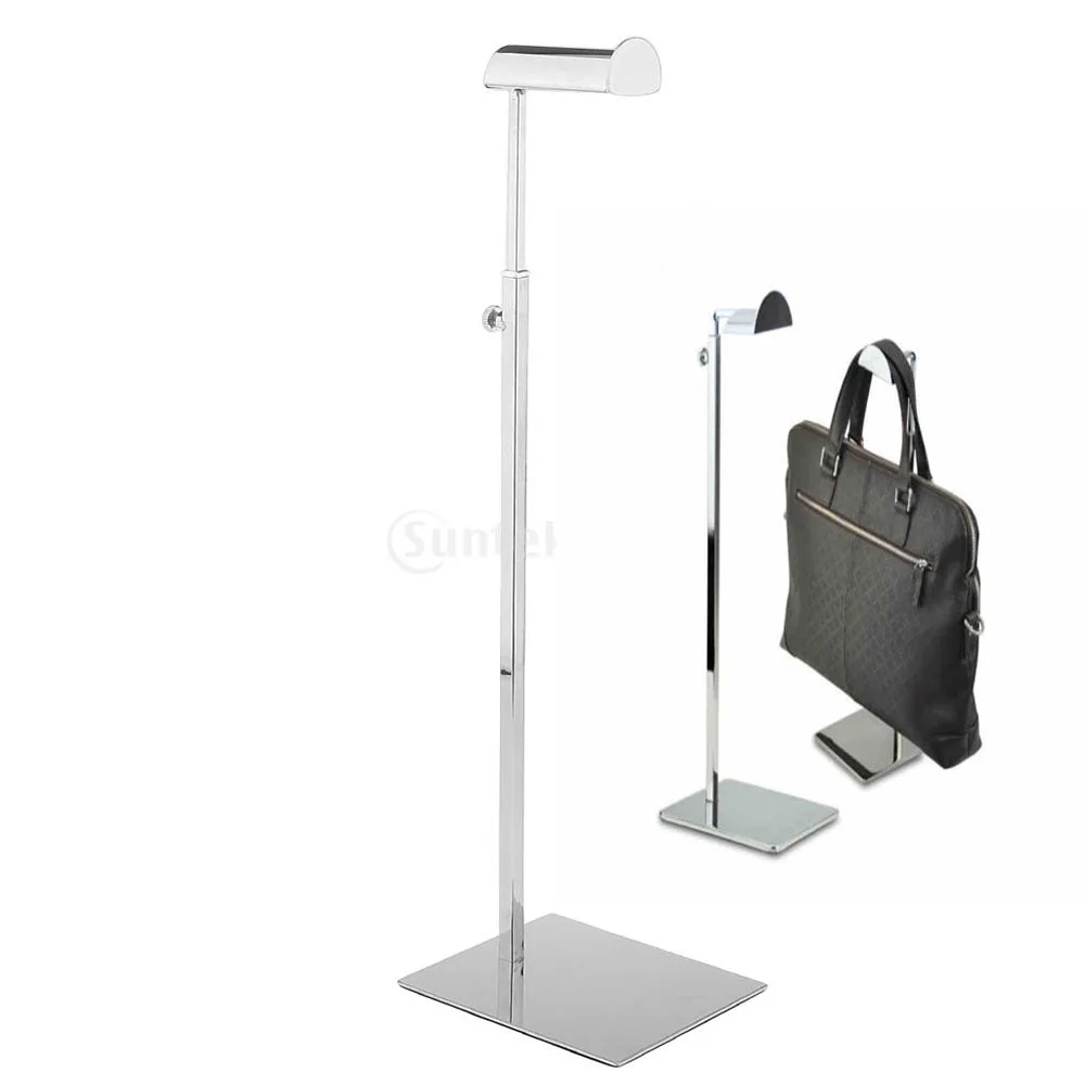 Adjustable Stainless Steel Women Bags Handbag Display Purse Rack Stand Shelf