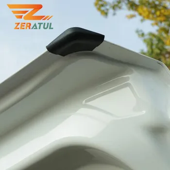 

Zeratul 2Pcs ABS Black Car Trunk Tailgate Crash Corner Rubber Guard Protection Cover Sticker for Ford Ecosport 2013 - 2017