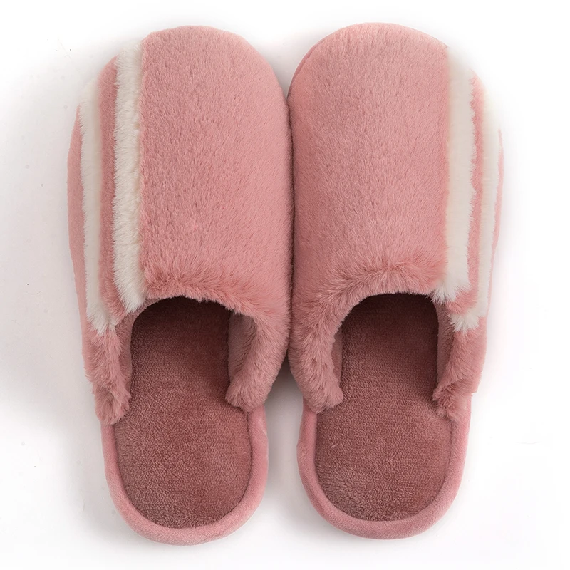 

LASPERAL 2019 Women Slippers Fur Slides Winter House Slippers Warm Indoor Shoes Ladies Soft Flip Flop Chaussures Home Slippers