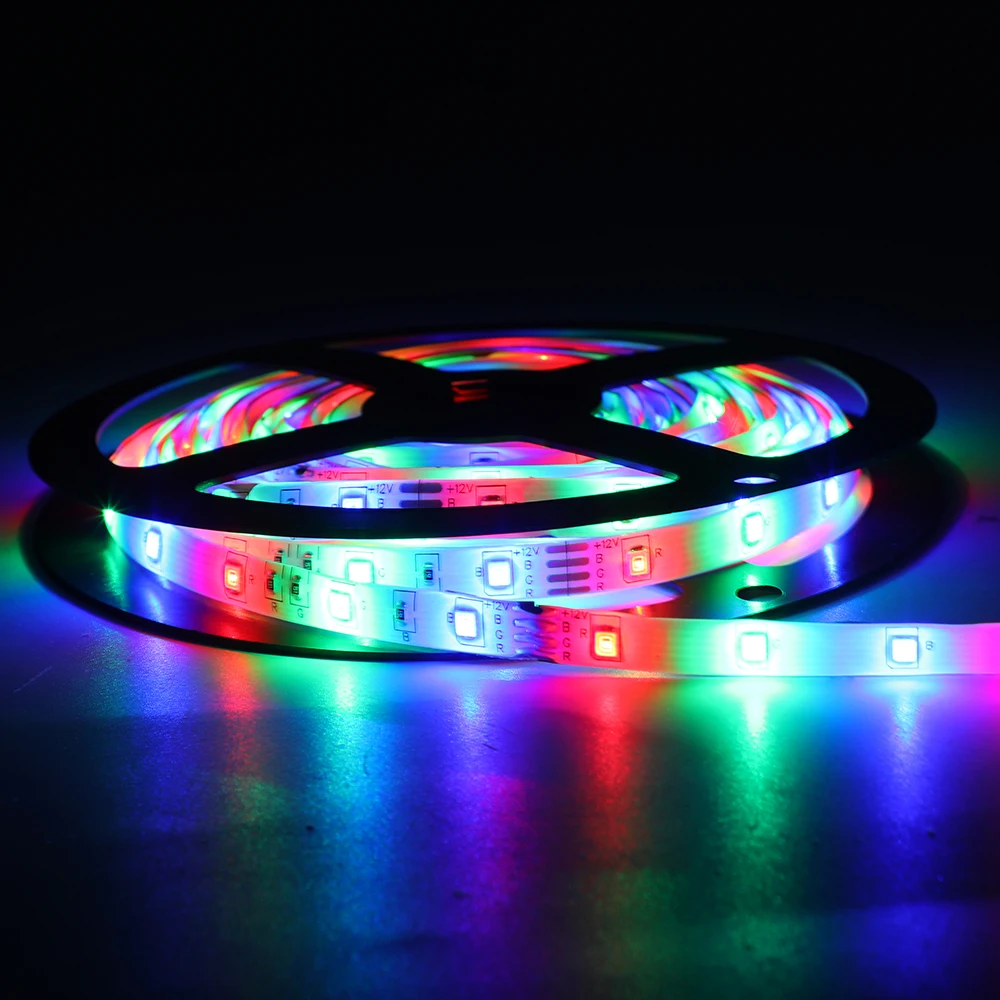 Светодиодная лента водонепроницаемая 5/10/15/20 м Wi Fi SMD 3528 DC12V RGB с дистанционным