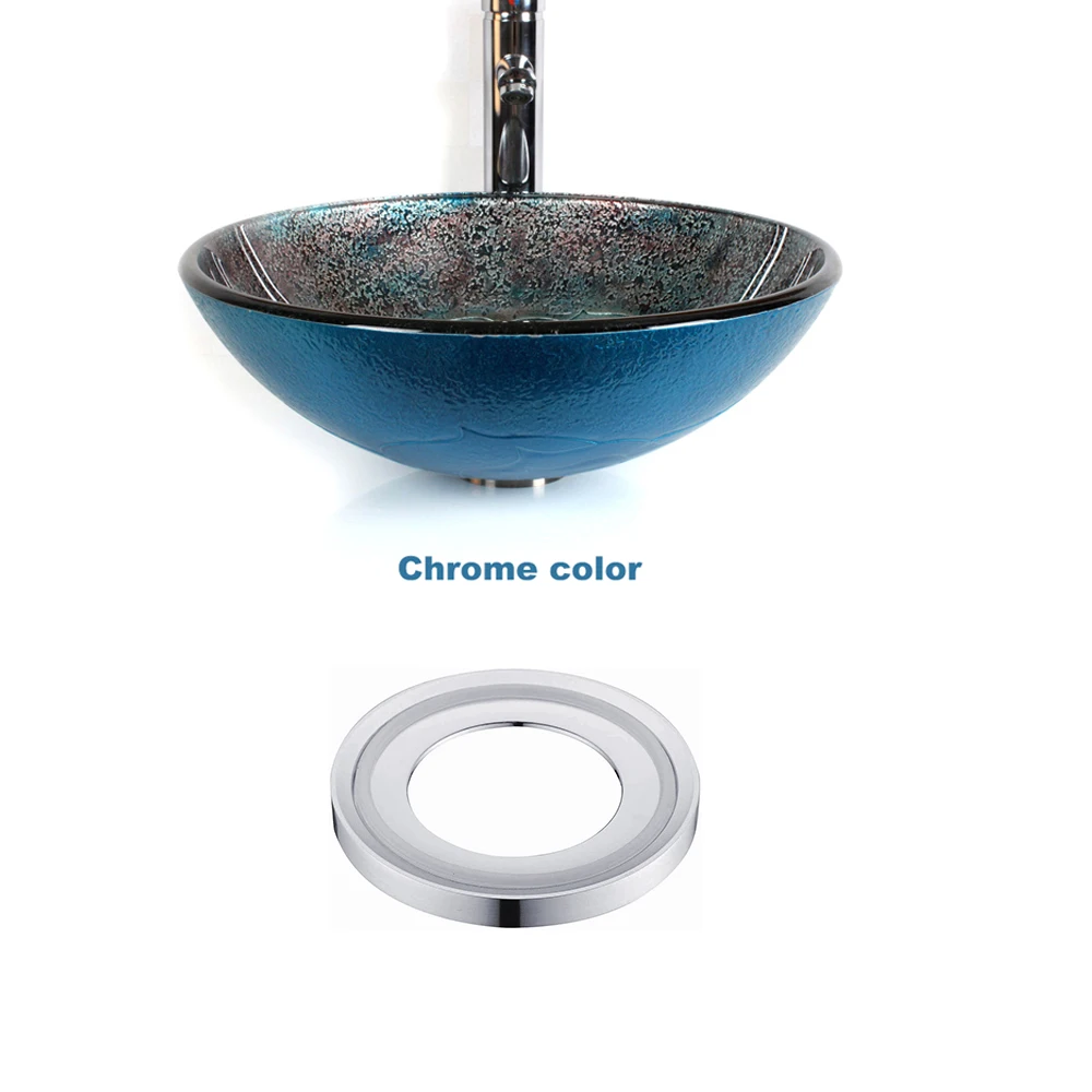 3 in. Decorative Vessel Sink Mounting Ring in Chrome - Danco