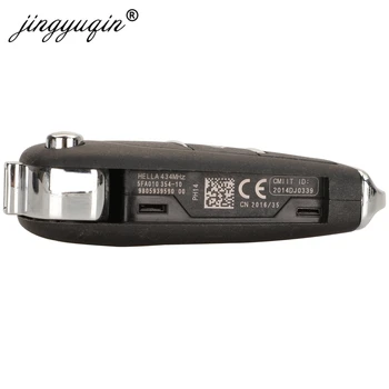 Keyforkess 3 pulsanti originali 433.92Mhz FSK ID46 PCF7941 Chip pieghevole Flip Car Key per Citroen DS3 DS4 DS5 C4L C4 telecomando automatico - Jingyuqin 3 pulsanti originali 433 92Mhz FSK ID46 PCF7941 Chip pieghevole Flip Car Key per