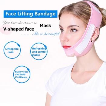 

Elastic Anti Wrinkle Breathable Face Slimming Strap V Line Face Shaper Physical Lifting Bandage for Face Fixed Belt