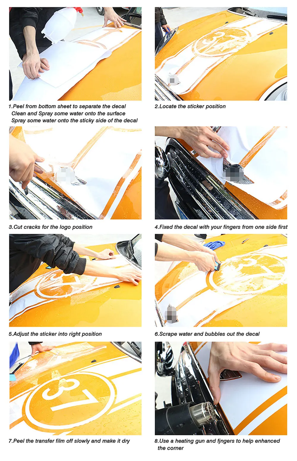 Racing Sport Car Styling Hood Engine Cover Decal Body Graphics Vinyl Side Stripes Skirt Sticker for Skoda Yeti Tuning Accessorie