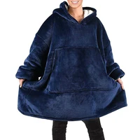 Blanket with Sleeves Women Oversized Hoodie Fleece Warm Hoodies Sweatshirts Giant TV Blanket Women Hoody Robe Casaco Feminino 1