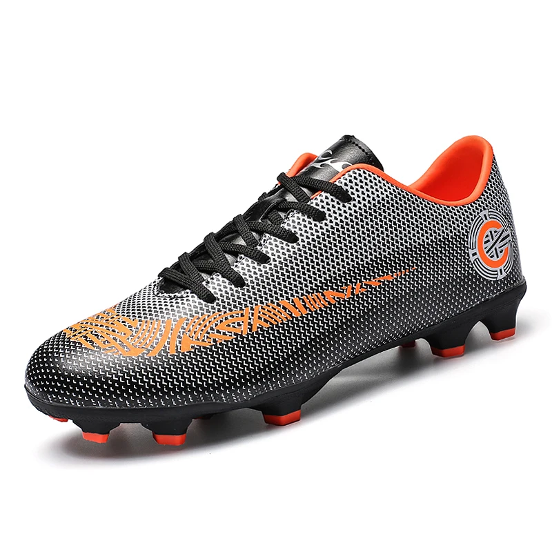 

Breathable Men's Soccer Shoes Boys and Kids Cleats Football Boots Long Spike Training Sneakers Soccer Boots for Men