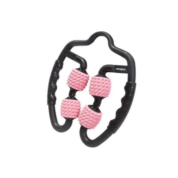 1 PC 4Roller Ball Leg Slim Massager Foot Calf Arm Waist Magic Shapely Relaxation Relieve Muscle Soreness Pain for Women - Цвет: pink