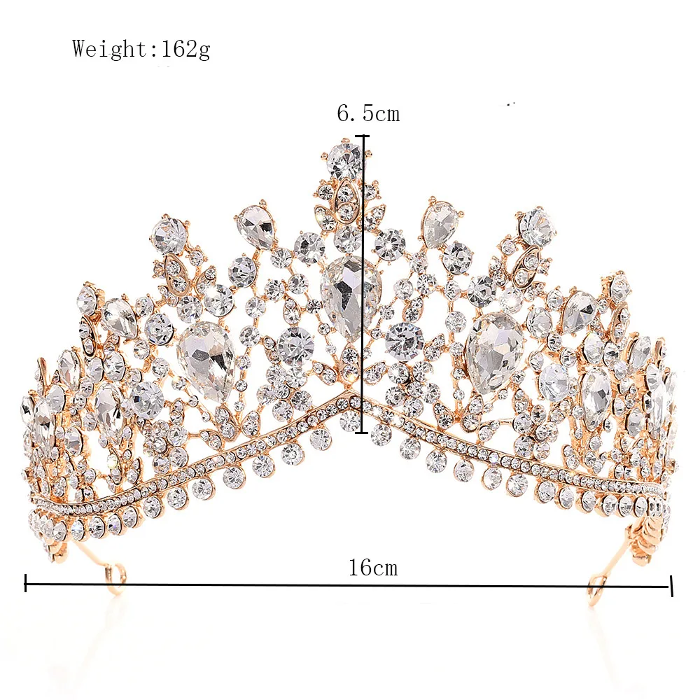 Стразы в стиле барокко для невесты, диадемы, короны, короны, свадебные аксессуары для волос, хрустальные свадебные короны, хрустальные диадемы, головной убор