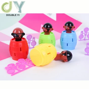 

Free shipping Pirate bucket trick toys children's educational desktop trick interactive toys